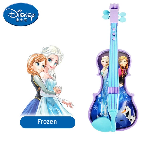 Jouet de guitare et de violon princesse la reine des neiges, jouet  d'apprentissage musical, Ukulele, cadeau d'anniversaire pour enfants, 45cm  - AliExpress