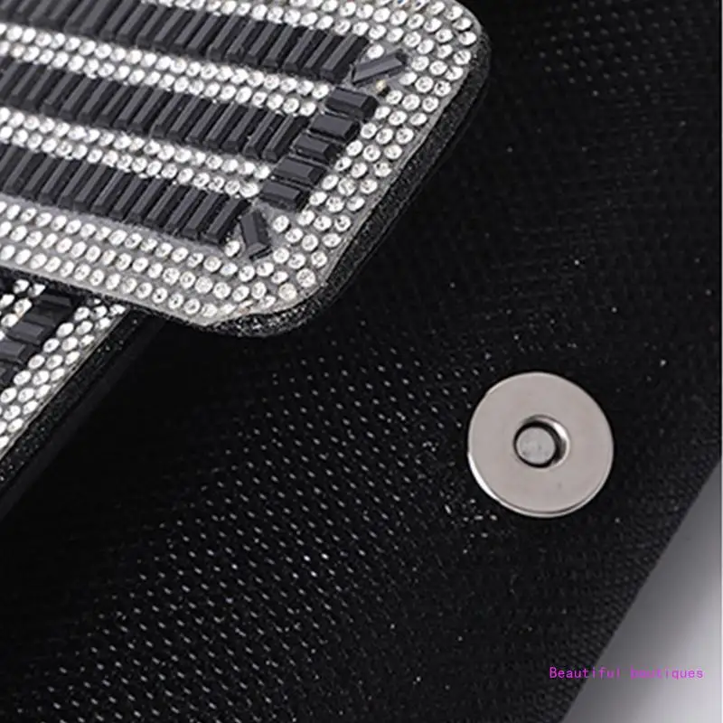Womens Crystal Evening Clutch Bag Retro Envelope Handbag for Rhinestone Purse DropShip