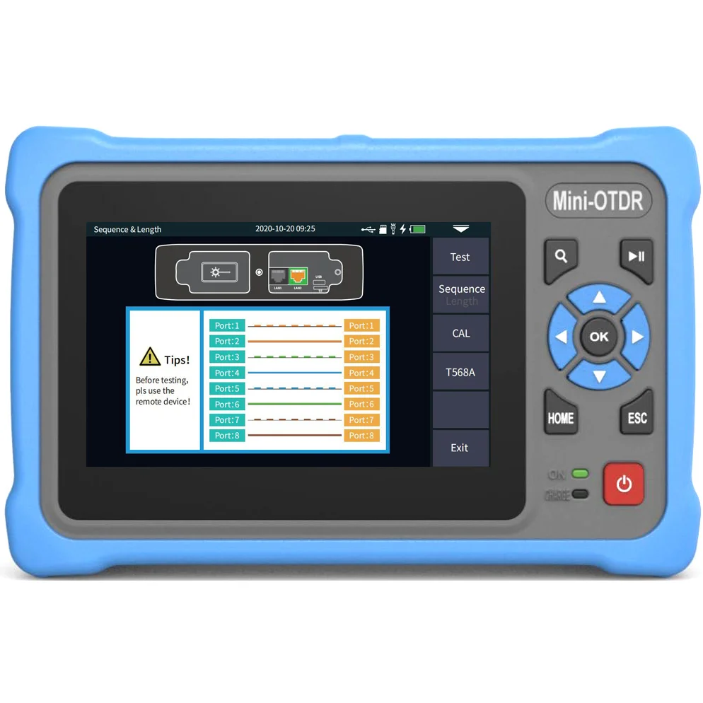 GPON EPON XPON Active Fiber Testing OTDR Live Fibre Test Mini Optic Reflectometer VFL OLS OPM Event Map Ethernet Tester 1610nm
