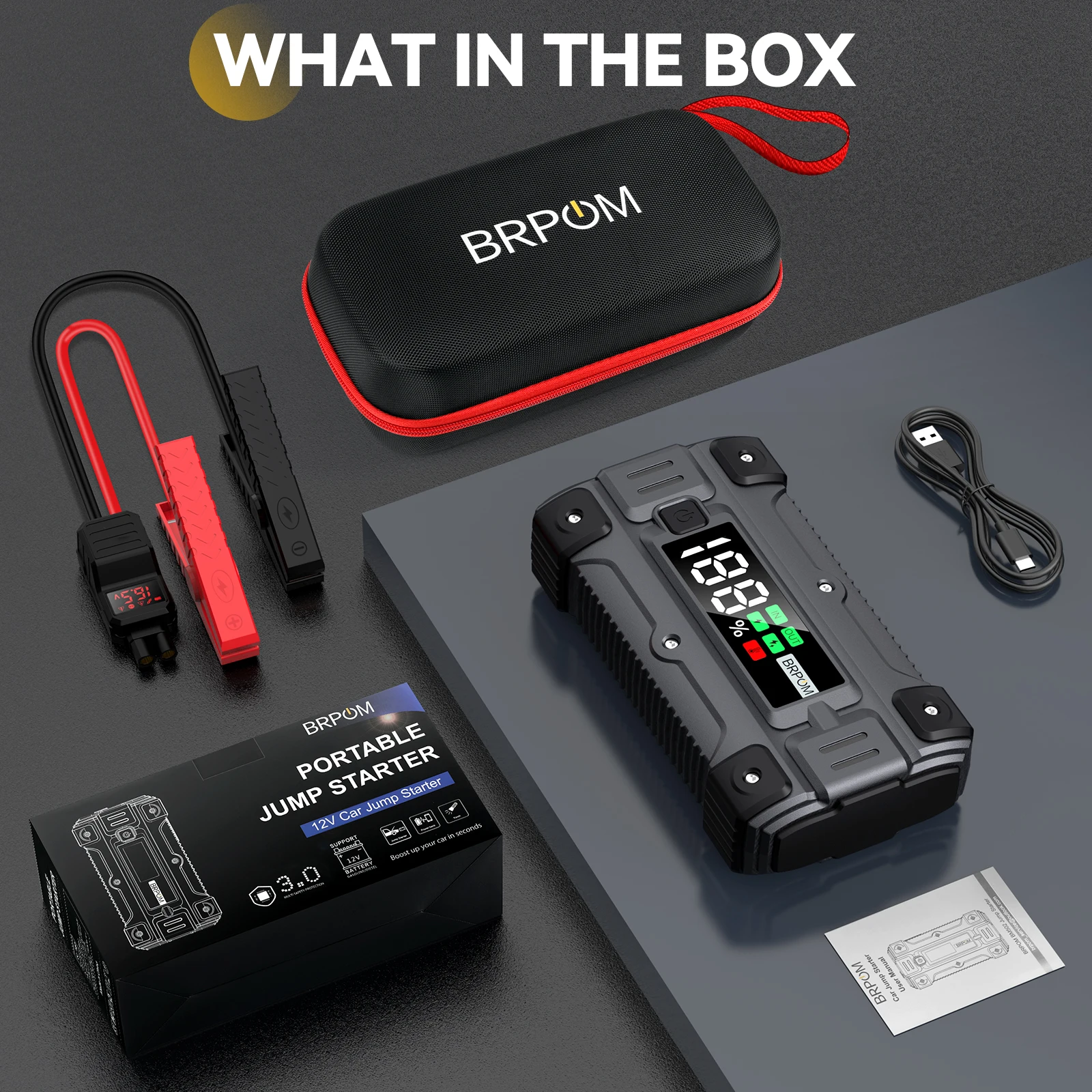 5000A 12V Charger External Battery Booster 26800mah Car Jump Starter Car Battery Fast Charging Portable Power Bank car jump starter jump starter car battery charger portable battery charger