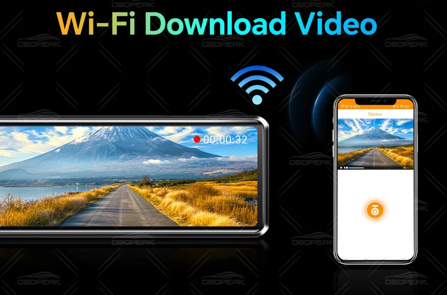 K4 11.26 Inch Carplay & Android Auto 4K 2160P Wifi Dash Cam Rearview Mirror Car