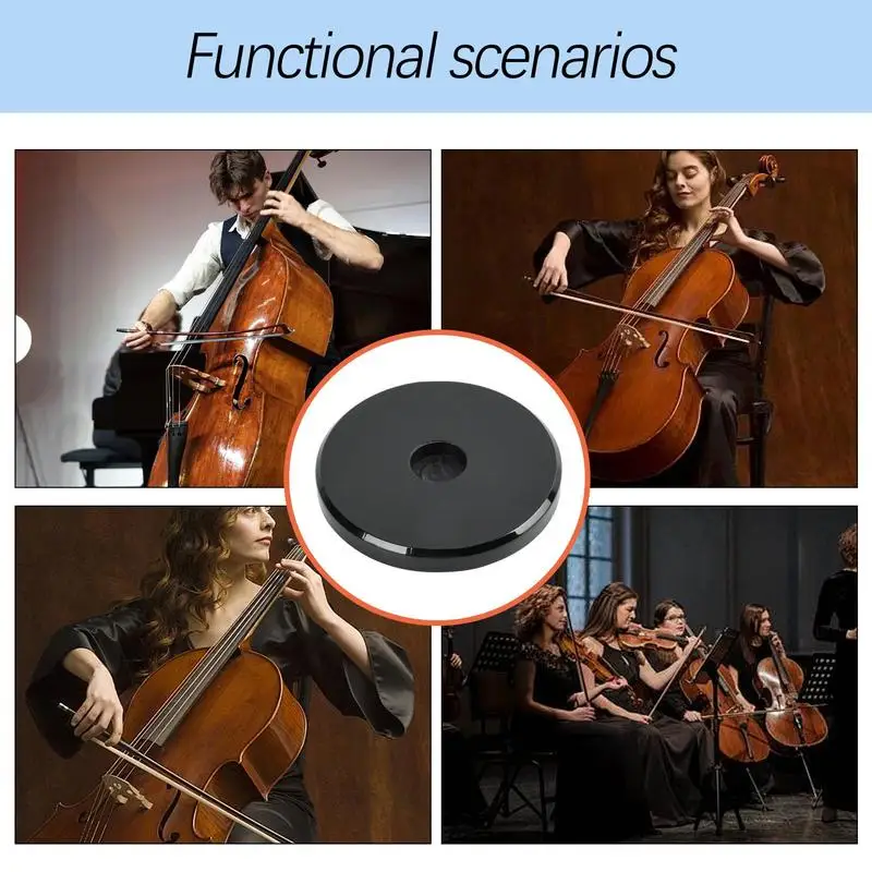 Cello Anti-Slip Mat Portable Non Slip Cello Endpin Rest Floor Protector Bass Rock Stop Stand Holder String Instrument Floor