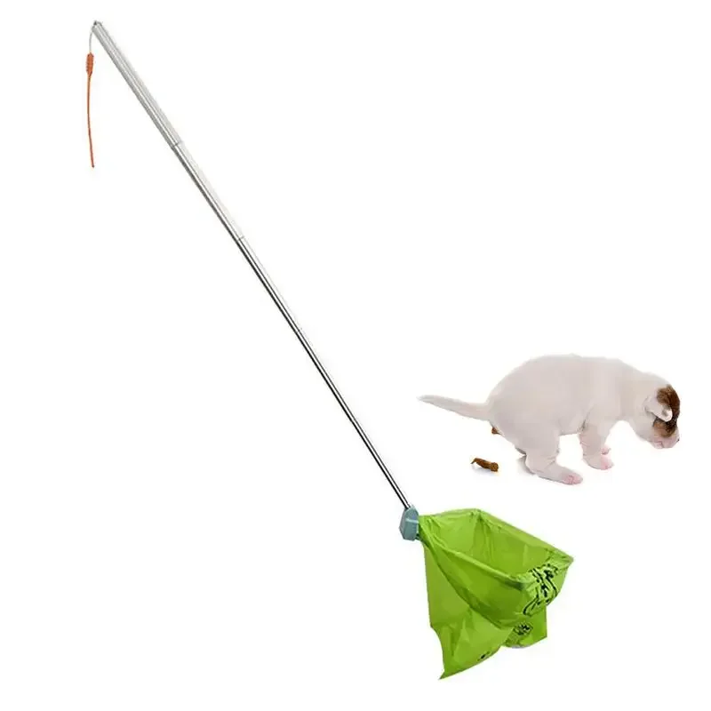 Pet Dog Long Handle Pet Pooper Scooper Foldable Dog Pee Catcher Urine Stick multifunctional Poop Catcher Waste Cleaning Tool