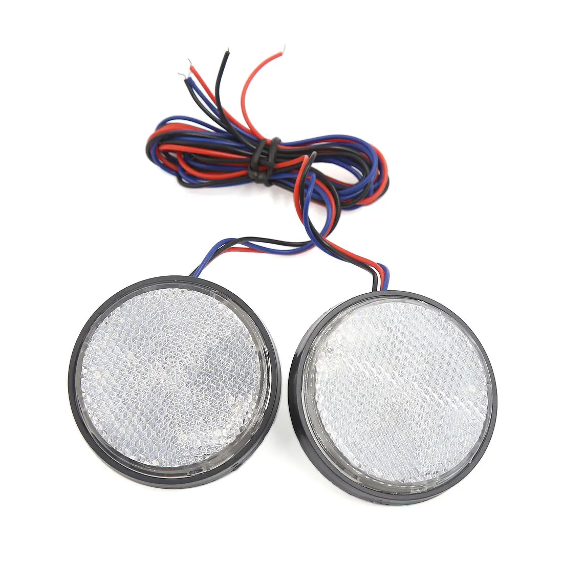 Wow 2X Led Riflettore Rotondo Coda Freno Stop Marker Light Truck Trailer Moto Car Atv Suv Utv