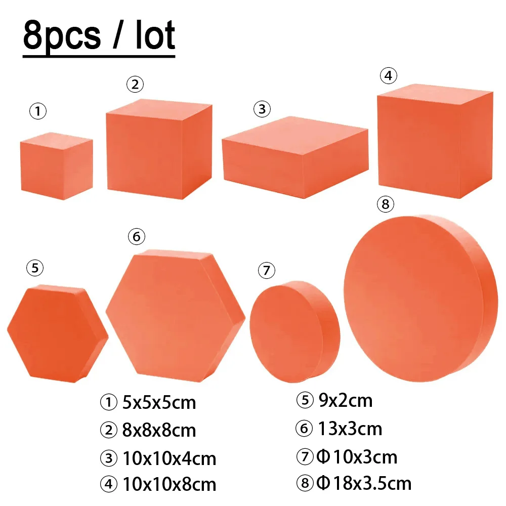 8 pcs Orange set