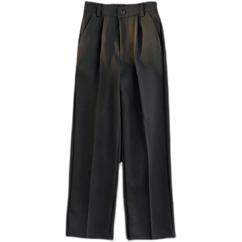 Korean Style Suit Pants Men Slim Fashion Solid Color Business Society Dress Pants Men Straight Pants Men Formal Trousers M29 5