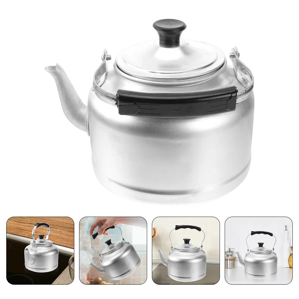 Thickened Aluminum Kettle Large Capacity Water Boiler Stovetop Tea Kettle Coffee Pot Handle Water Heating Pot Wide Mouth