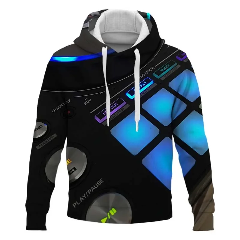 

Fashion Man Hoodies Trend Hip Hop Vintage Rave Party DJ hoodie Unisex Hoodie kids sweatshirt men clothes Oversized Tracksuit