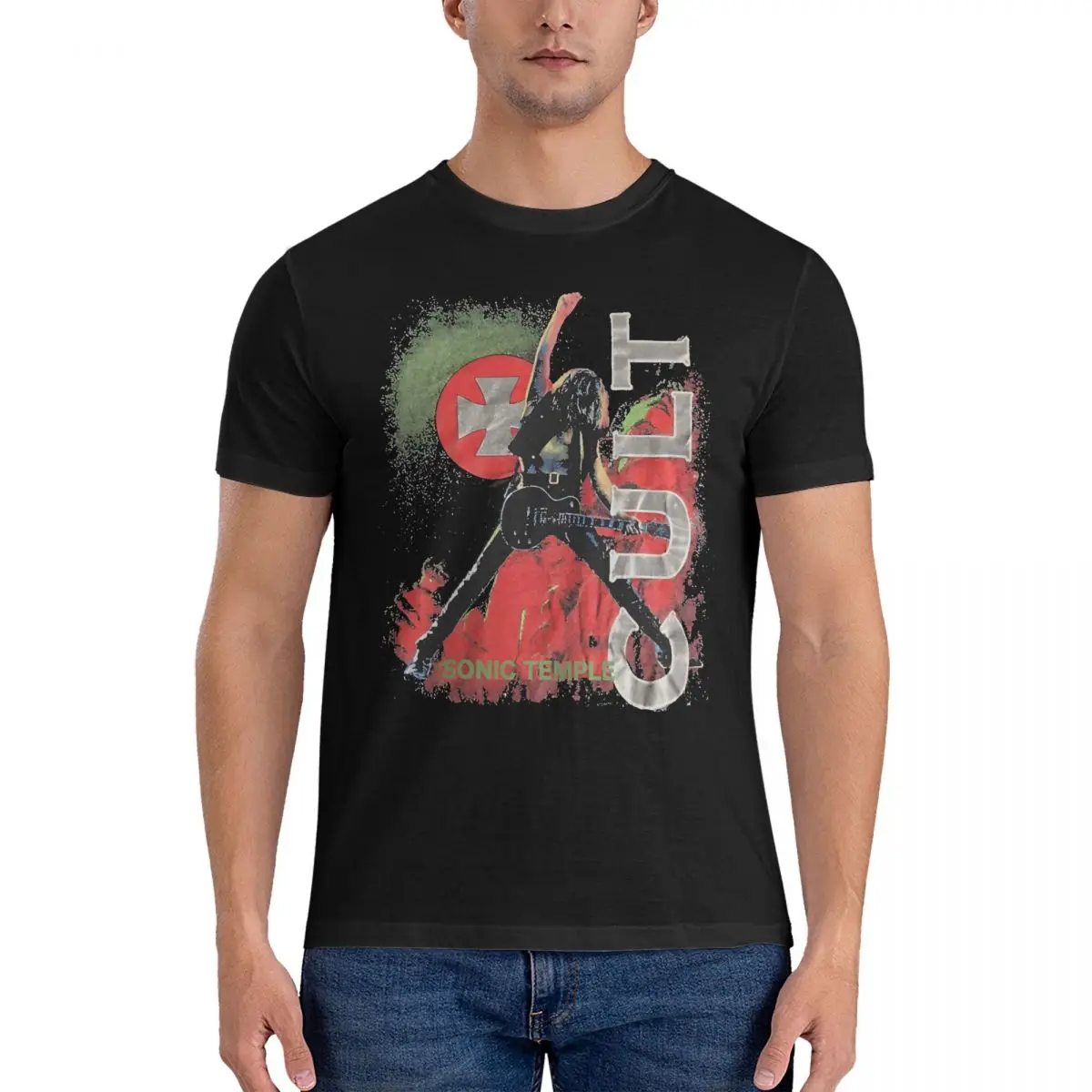 thumbnail image 1 of Camiseta de Sonic Temple Cult para hombre, camiseta de Death Metal, camiseta increíble, camiseta de manga corta con cuello redondo, 100 % algodón, recién llegada, camisetas, 1 of 4