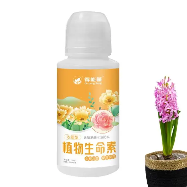 Folyékony Zöldség Műtrágya 3.3Oz Gyümölcsfa Étel Csepegtető Öntözés Tervezés Aminosav Vízben Oldódik, Fokozatos Palackkal