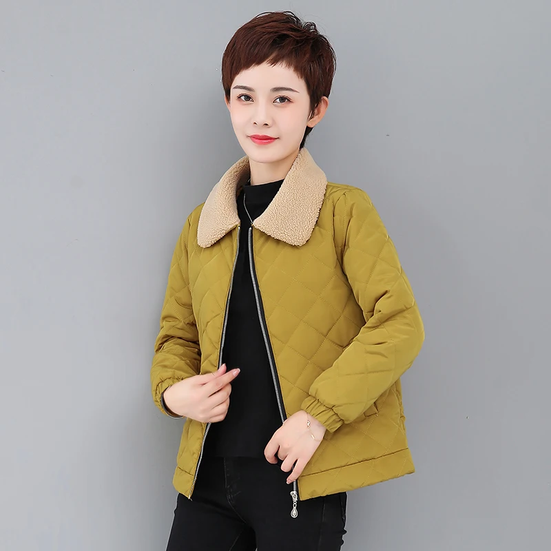 

Новинка 2023, зимняя женская куртка, стеганое пальто в стиле Харадзюку, теплая хлопковая парка, Короткие пальто, корейская мода, женская верхняя одежда, уличная одежда