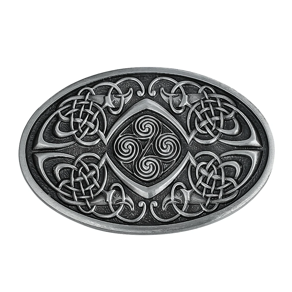 

Лазерное тиснение Triskelion Кельтский Узел спираль Convolve Геометрия Овальный цинковый сплав ремень Пряжка Тотем талисман застежка джинсы аксессуары