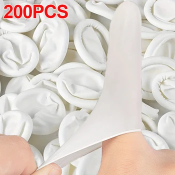 라텍스 일회용 손가락 커버, 미끄럼 방지, 정전기 방지, 손가락 끝 보호대 장갑, 네일 도구 엄지 캡, 도매