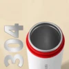 Portable Electric Kettle Insulated Electric Kettle Auto Shut Off Boil Dry Protection Milk Hot Water Boiler for Travel Car Office 4