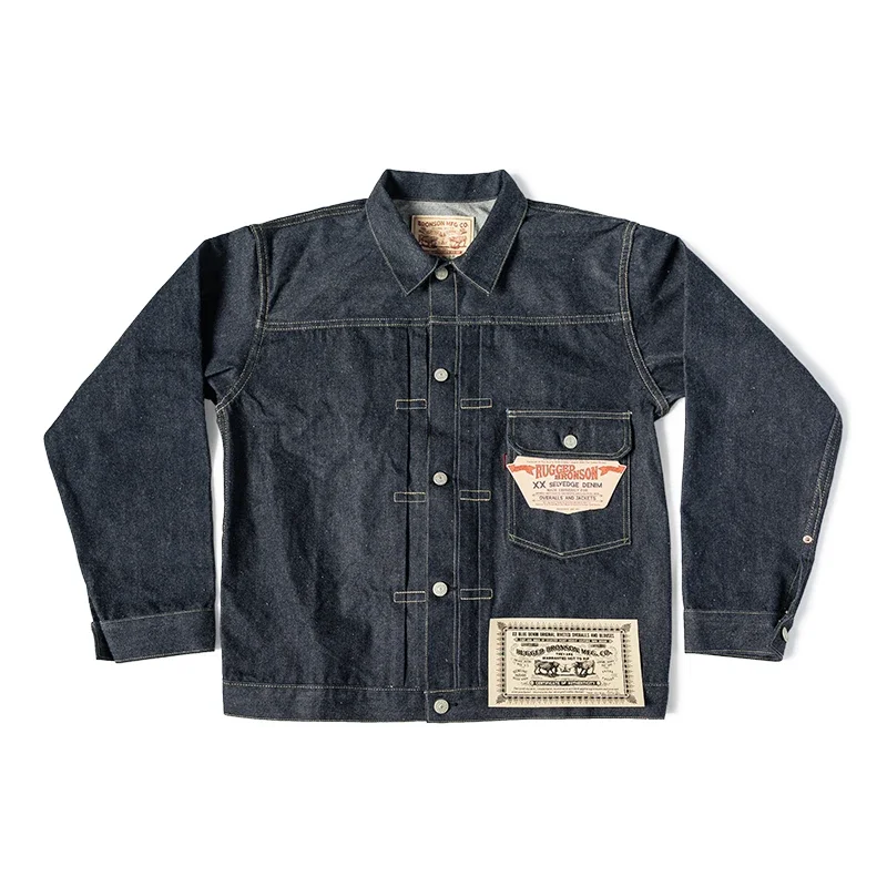Rugged Bronson 1946 Model 506XX Jean Jacket in Raw Selvedge Denim Lot 46806XX Indigo 5