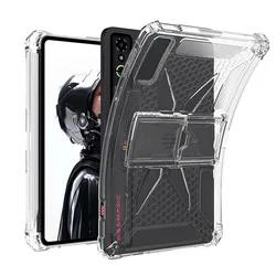 Clear Soft TPU Shockproof Pencil Holder Case with Foldable Kickstand - RedMagic Astra (Clear)