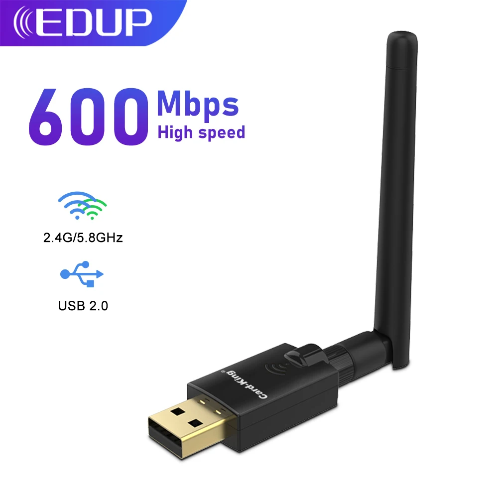 Cardking Wireless Usb Network Card 600mbps Dual Band 2.4g/5ghz Usb Wifi Adapter 802.11.ac