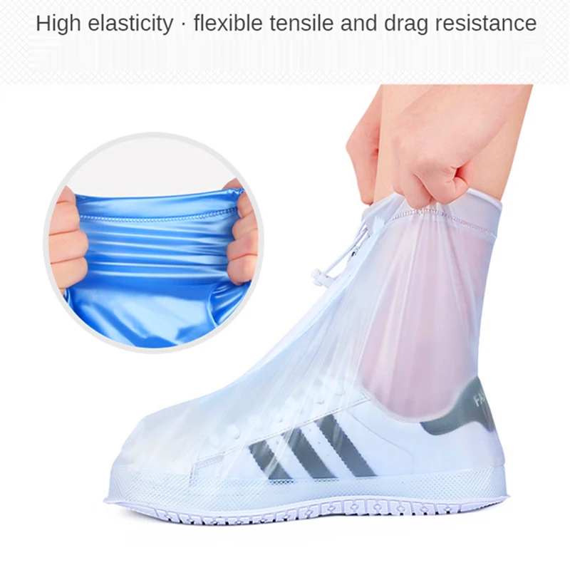 Silicone Waterproof Shoe Cover Unisex Shoes Protectors Rain Boots Indoor Outdoor Rainy Reusable non-slip shoe Cover shoe covers