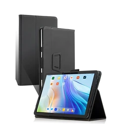 Deluxe Leather Standing Case with Hand Holder Grip for TCL Tab 11 (Black)