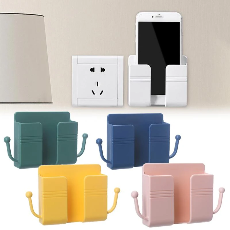 Multifunction Punch Free Wall Mounted Storage Box Organizer TV Remote