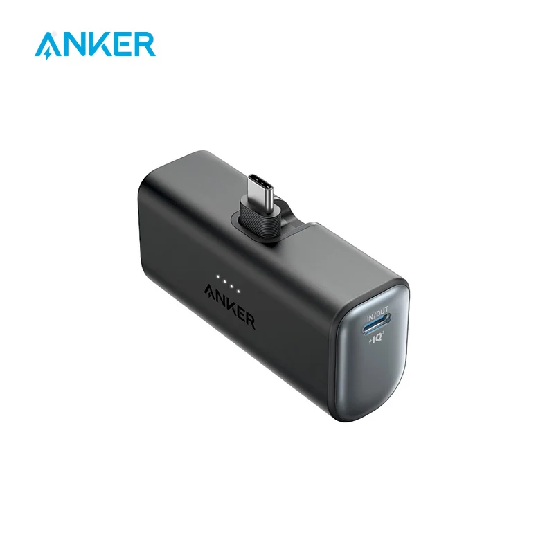 Anker Nano Power Bank 5000mAh מטען נייד 22.5W עם מחבר USB-C מתקפל סוללה חילופית עבור iPhone 15 / Samsung S22