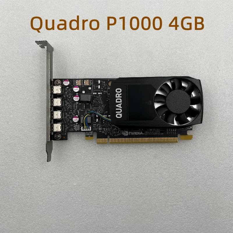 Original Quadro P1000 4GB Professional Graphics Card for UG Modeling Rendering VR Design AI