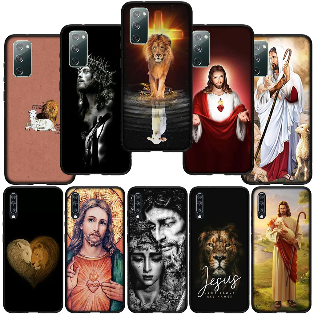 Lion of Judah Lamb of God 예수의 전화 커버 케이스, 삼성 갤럭시 S23 S22 S21 S20 Fe 울트라 S8 플러스 A12 A13 A21S A71 S7 케이스 Best5 Lion of Judah Lamb of God 예수의 전화 커버 케이스, 삼성 갤럭시 S23 S22 S21 S20 Fe 울트라 S8 플러스 A12 A13 A21S A71 S7 케이스 Best5