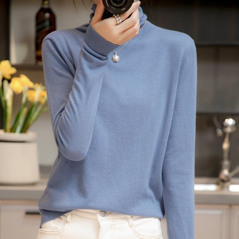 

Cashmere sweater Women Autumn And Winter Cashmere Turtleneck Inside cashmere Sweaters Pile Up The Collar