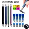 5.6mm Metal Mechanical Pen 2B/4B/6B/8B Pencil Refill Art Painting Drawing Writing Tool School Stationery Sketch Automatic Pencil 1