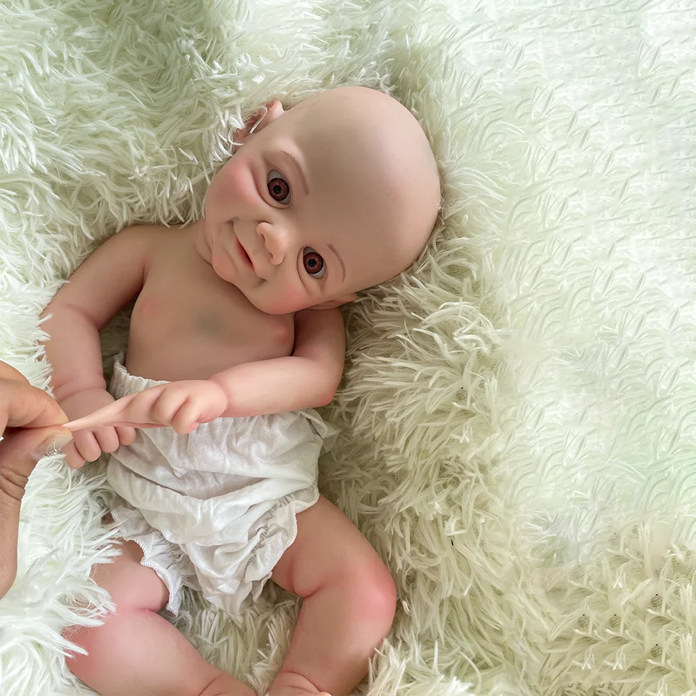 

Soft 18 Inch Reborn Silicone Completa Girl Full Silicone Body Handmade Bebe Real Lifelike Baby Pеборн Bebe Muñeca De Silicona