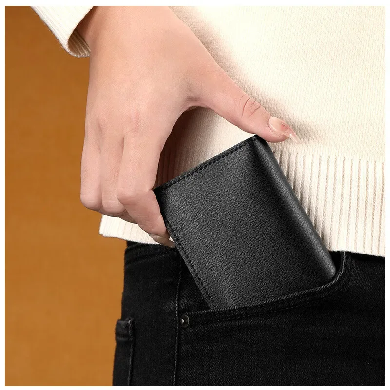 Wallet Card Holder Card Holder Credit Card Holder Card Wallet 2025 Real Leather Slim ID Credit Card Holder Men and Women Minimalism Cowhide ins Mini Ultrathin Cards Cases wallet