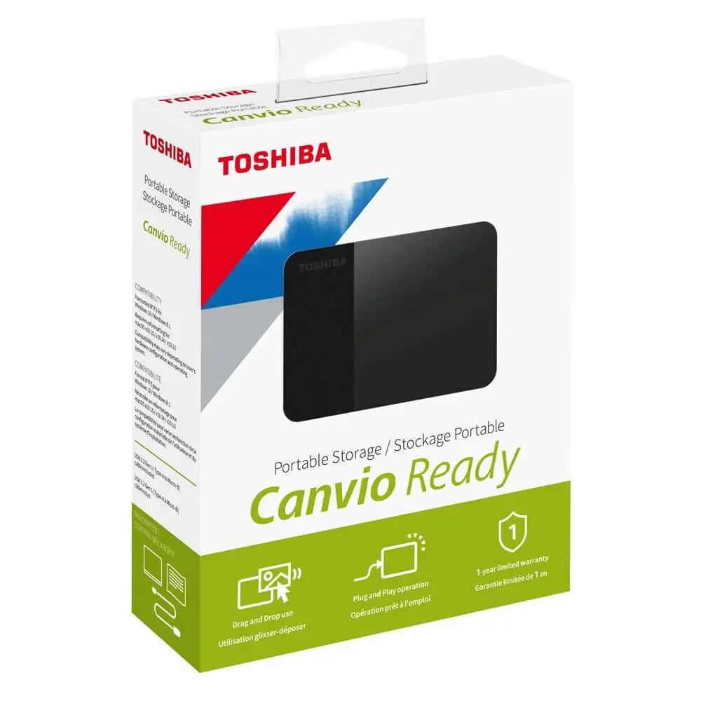 Toshiba Canvio Ready External Hard Drive 2TB 1TB 4TB Portable Storage B3 New USB 3.2 Gen1 MHD Portable Hard Drive HDTP3