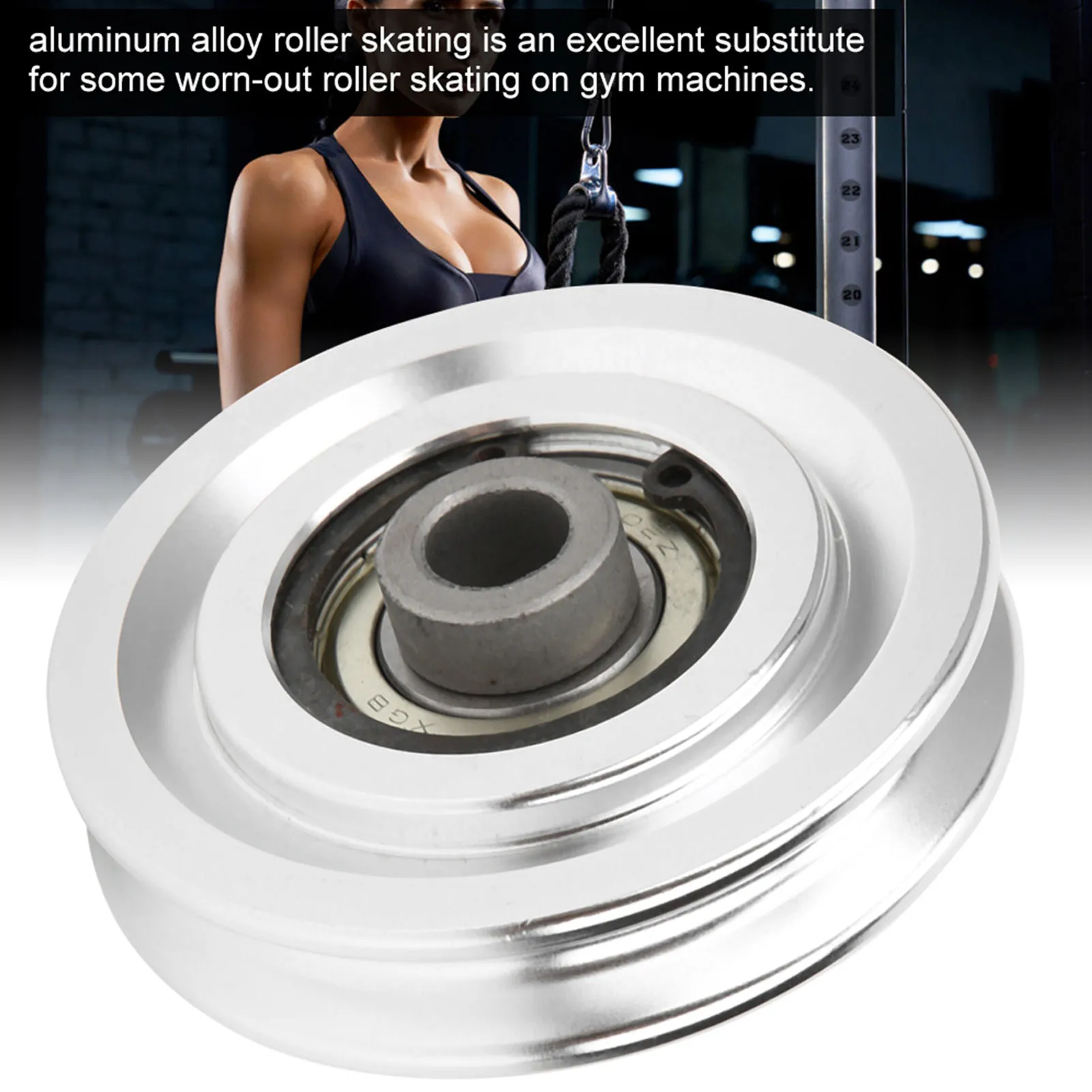 Aluminium Alloy Pulley Strength Training Exercise Hardware Fitness Equipment Accessories70mm Diameter 4