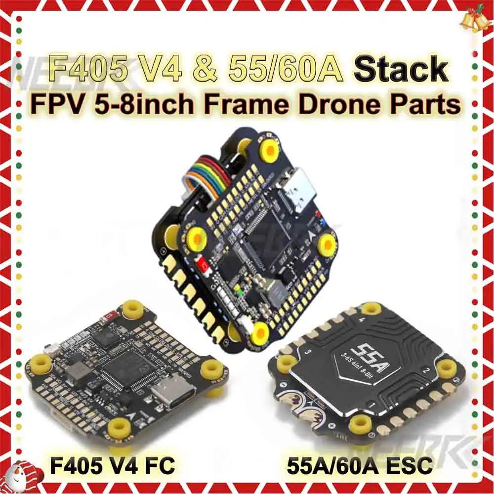 Stack F405 V4 60A 30x30 pour Drone FPV RC INAV Betaflight