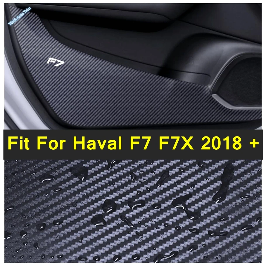 

Car Door Anti Kick Pad Sticker Trim Anti-Dirty Film Refit Kit For Haval F7 F7X 2018 -2022 Carbon Fiber Look Interior Accessories