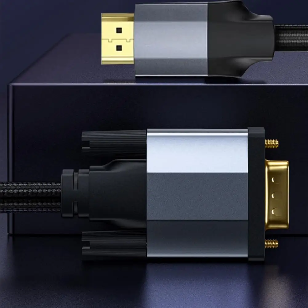 

1/1.8/3/5 м HDMI-совместимый к VGA адаптеру кабель портативный высокой четкости 1080P 60 Гц HDMI-совместимый к VGA конвертер для ноутбука