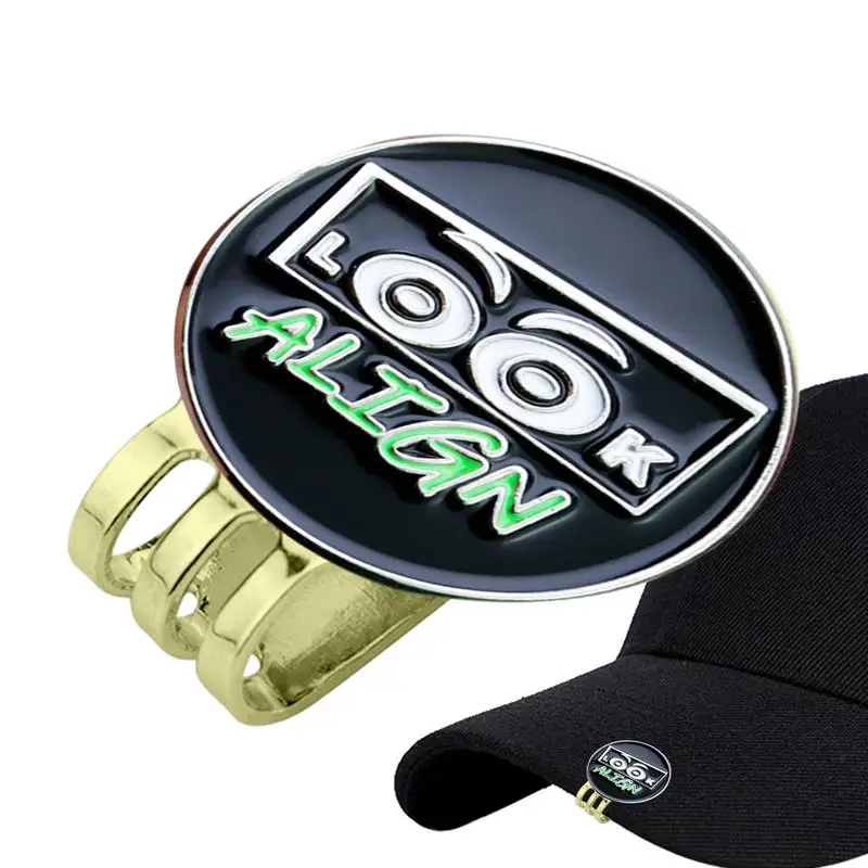 Golf Marker Hat Clip Golf Ball Marker Hat Clip Magnetic Ball Marker Cute Eyes Design Metal Tool Accessories Clamp Easy Attach