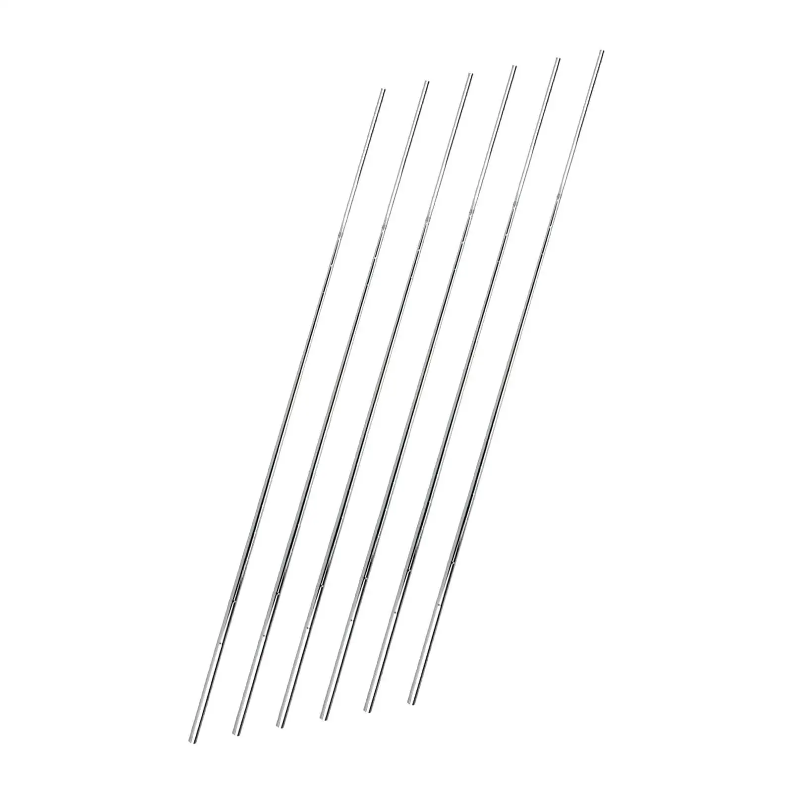 6 Pieces Golf Iron Club Shafts Supplies Stainless Steel 39inch Golf Club Shafts for Outdoor Women Men Practice Golfer Training