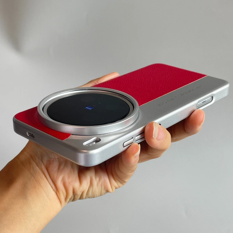 Enhanced Leather Shockproof Bumper Case - Skin-Friendly Protective Cover Shell