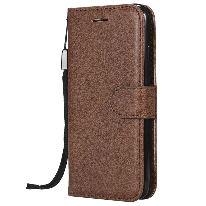 Solid Color Card Slot Phone Case Cover