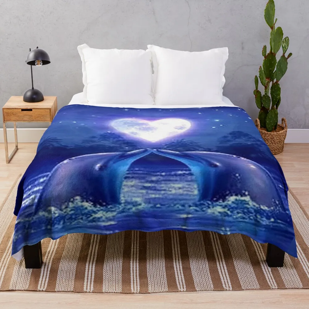 

dolphin Throw Blanket Designers Vintage Blankets