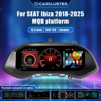 Panel de Instrumentos Digital LCD para SEAT Ibiza 2018-2025, Plataforma MQB, Panel de Instrumentos para Auto, Cabina Virtual, Tacómetro, Velocímetro, Indicador de Combustible, Kit de Actualización, Conexión Plug and Play 1