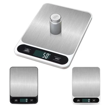 Bilancia elettronica da cucina Bilancia da cucina digitale LCD ad alta precisione Bilancia da cucina in grammi Bilancia con display LCD retroilluminato blu 1