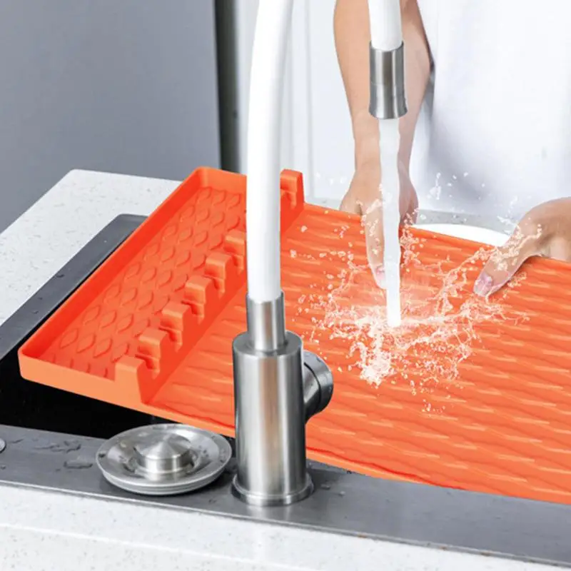 Silicone Griddle Tools Mat Silicone Heat-Resistant Spatula Mat With Drip Pad Reusable Grilling BBQ Utensils For Kitchen Cooking