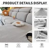 Jacquard Couch Cushion Cover Sectional Sofa Slipcover with Chaise Lounge L Shape Non Slip Stretch Sofa Cover with Elastic Bottom 4
