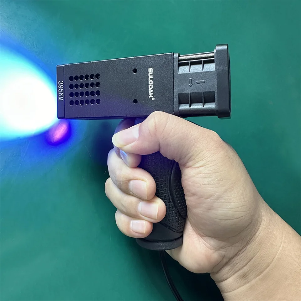 UV Curing Lamp Handheld LED Wired Light UV Lamp Flashlight Auto Sheet Metal Repair Baking Paint Spray Paint UV Curing Lamp