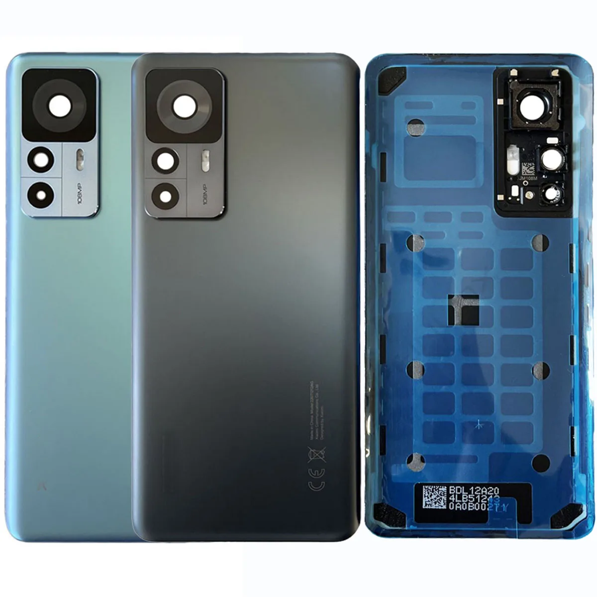 

Original Back Glass for Xiaomi 12T Pro 5G Battery Cover, Rear Housing Case with Camera Lens Replacement