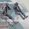 1/35 Scale Resin Figure Kit Helicopter Pilot 2 Men (Helicopter Not Included) Unassembled Unpainted Garage kit 1