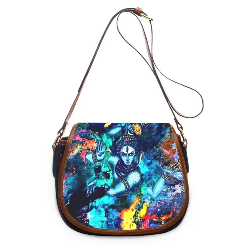 Shiva Print New Fashion Women Crossbody Bag Luxury Handbags Women Bags Zipper Shoulder Bag Women Shoulder Bag