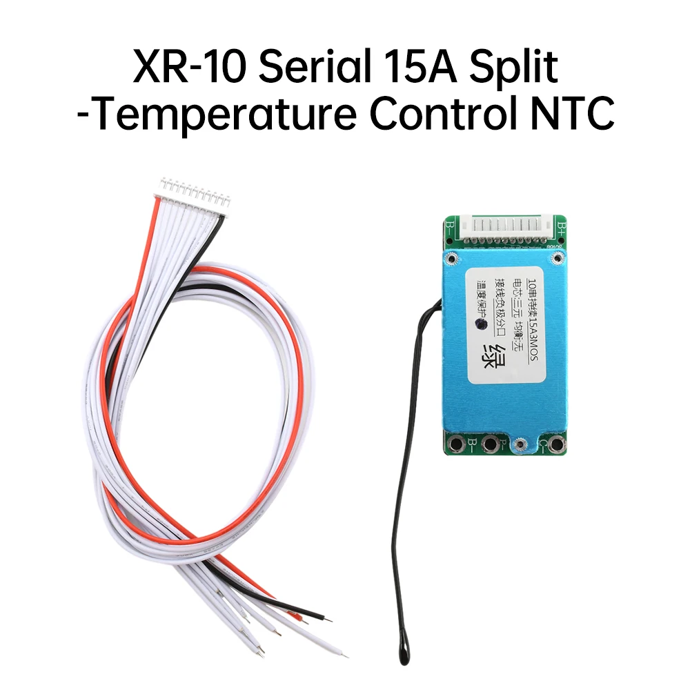 36V lityum batarya koruma PCB'sinin yan açı görünümü